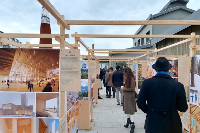 Woodlife Sweden exhibition outdoors  in Istanbul.