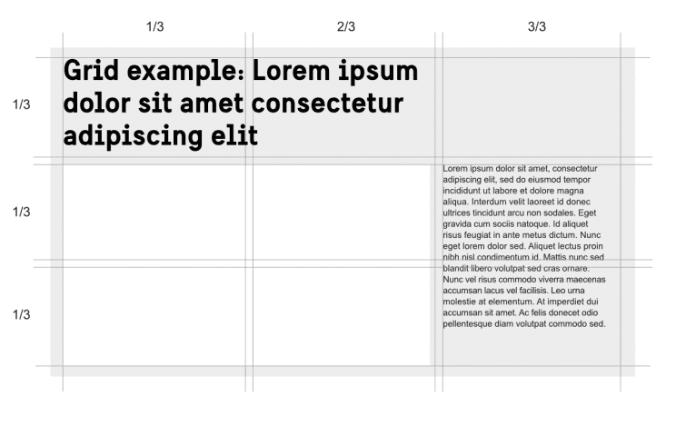 Examples of how how space can be divided in different grids.