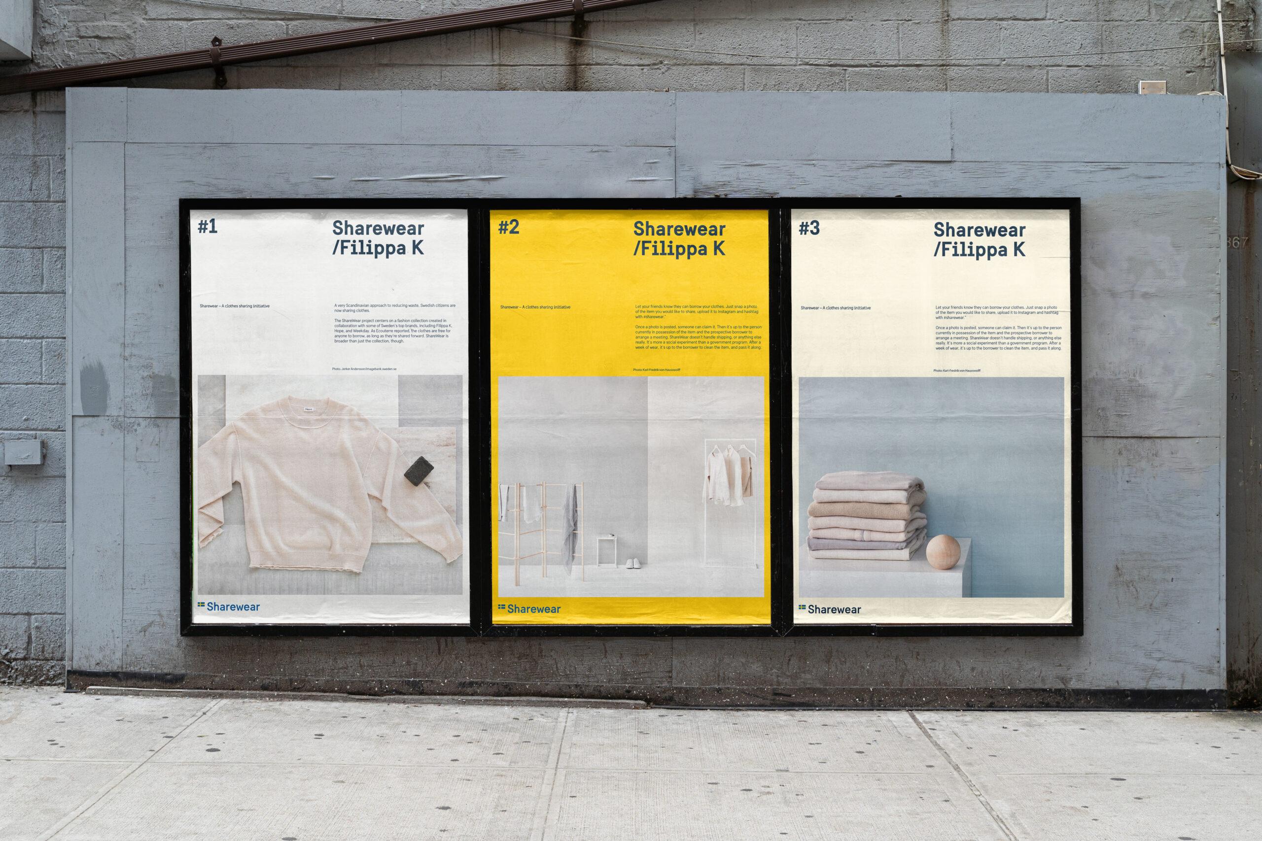 Examples of posters in the Brand Sweden identity.