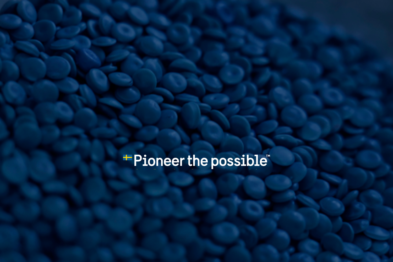 Plastic granulate in closeup